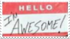 im awesome stamp