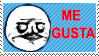 me gusta stamp