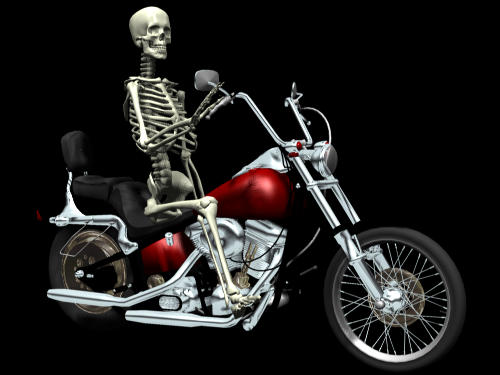 skeleton bike